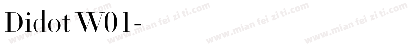 Didot W01字体转换